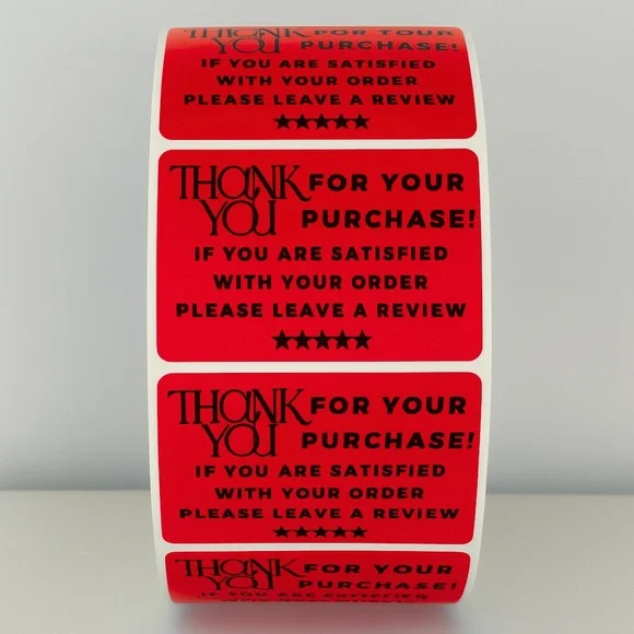 Thank You Stickers Please Leave a Review – Small Business Packaging Labels - Picture 7 of 11